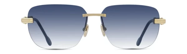 Lunettes de soleil Fred Double Cable FG40048U 30W - Metal Or Brillant, Verres Bleu – Image 2